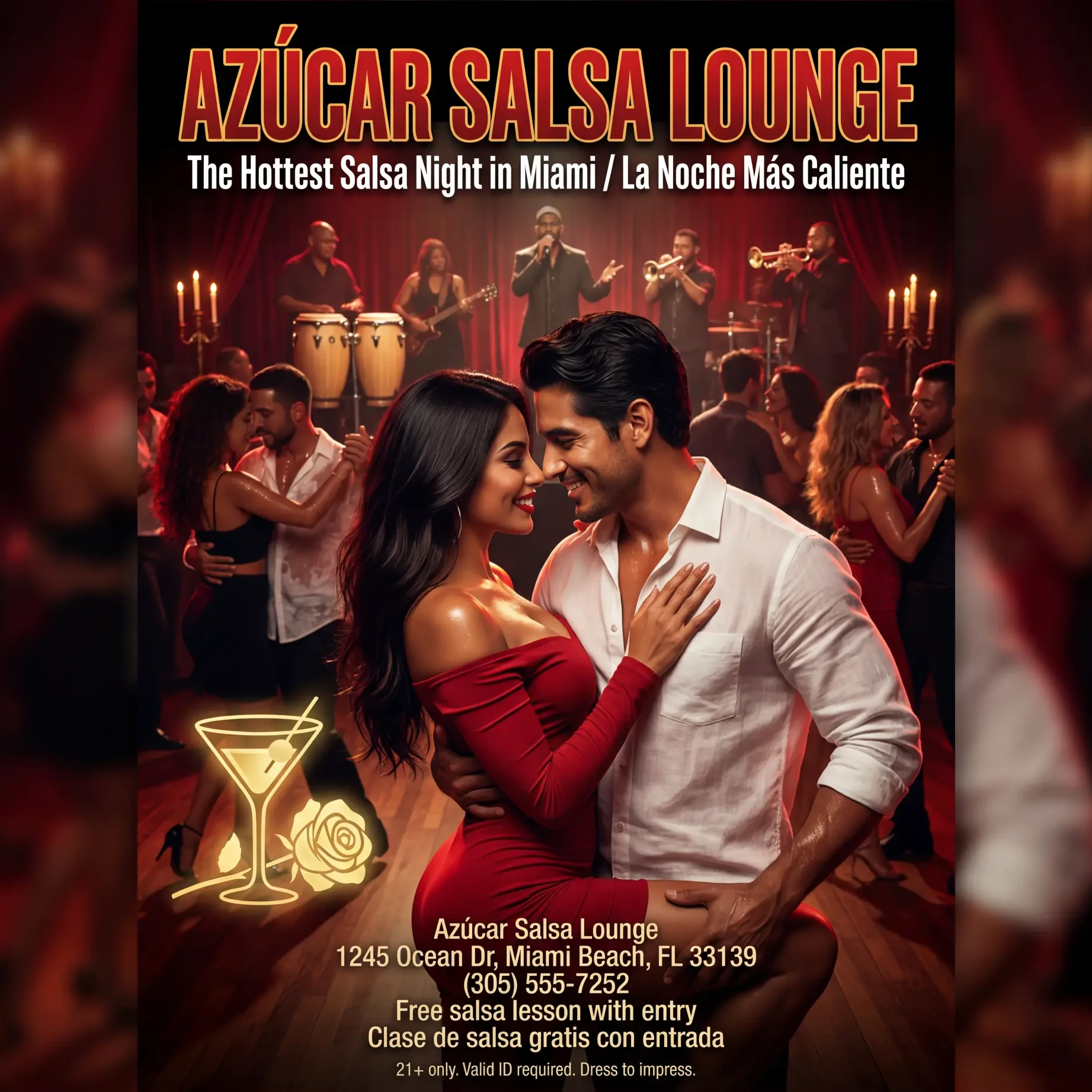 Azúcar Salsa Lounge Cinematic Flyer