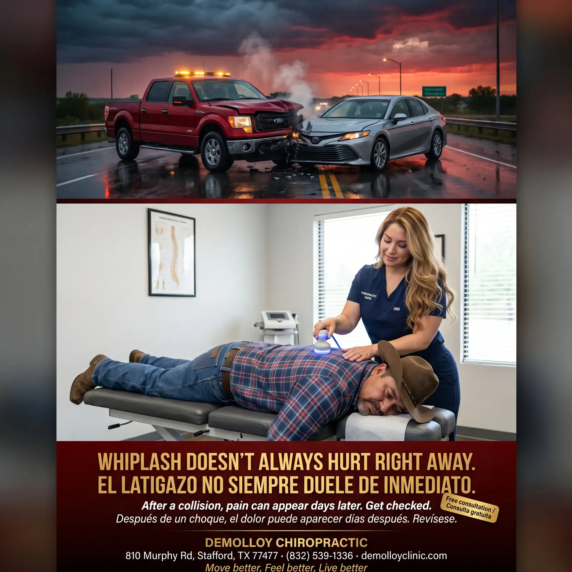 Demolloy Chiropractic Cinematic Flyer
